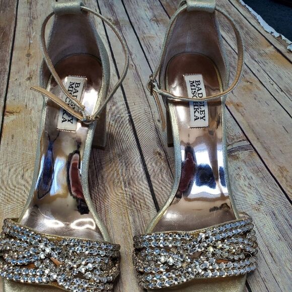 Badgley Mischka Tessa Crystal Embellished Sandal - Picture 3 of 14